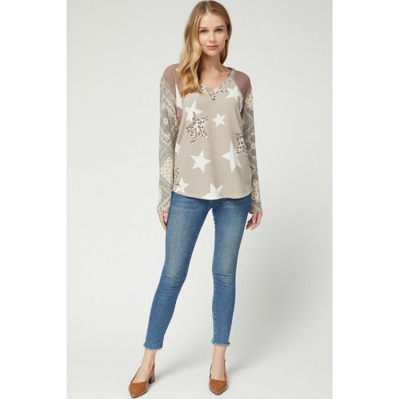 Entro Paisley, Leopard & Star Top - Picture 6 of 6